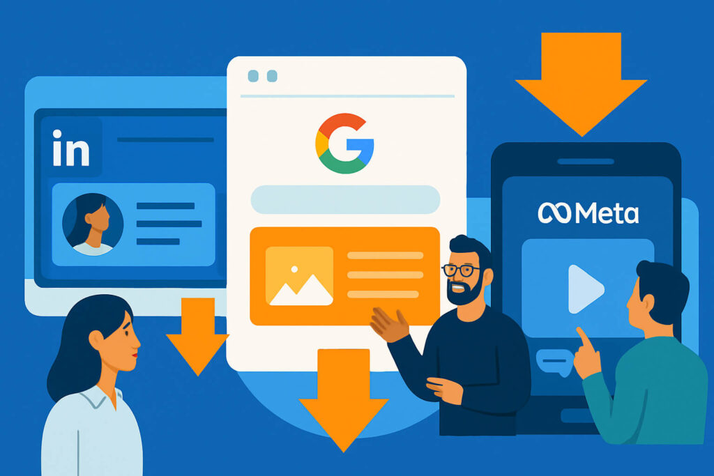 تبلیغات هدفمند و حرفهای در گوگل و لینکدین